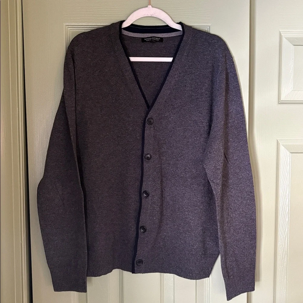 Banana Republic Charcoal Cardigan
